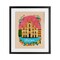 Stupell Industries Floral Bordered Milan Framed Print Under Glass, design by Yen